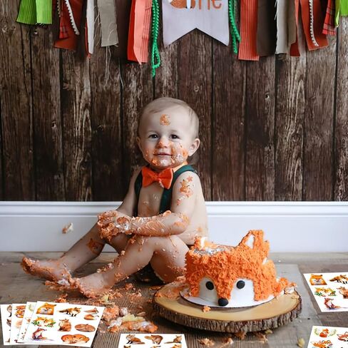 وشم الثعلب المؤقت، 20 ورقة 175 قطعة ملصقات وشم الثعلب تحت عنوان لوازم تزيين الحفلات هدايا الحفلات للأطفال والكبار in Kuwait