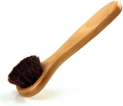 2 Pack 5.7" Bamboo Handle Dry Facial Cleansing Brush with Natural Boar Bristles, Face Brush Cleanser Skin Care Exfoliating Brush Scrubber. in Kuwait