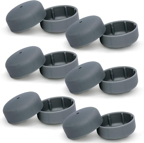الحزمة: 6 أزواج من أغطية TuffCaps Walker Glide الفاخرة للاستخدام مع أطراف مطاطية (تباع بشكل منفصل) (رمادي) in Kuwait