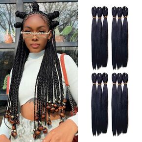 Darling Thrive Braid 12X Pre-stretched Braiding Hair Extensions, 52 Inch (4 packs of 3x per pack), Professional Soft Natural Texture hair, 100% Kanekalon Hair, 52 Inch, 1