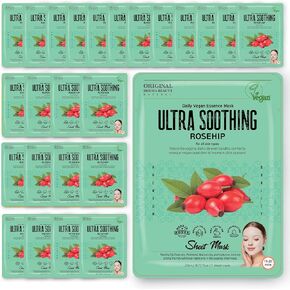 Innerest Original Derma Beauty Collagen Face Masks 24 PK تفتيح فيتامين الوجه أقنعة العناية بالبشرة ورقة أقنعة مجموعة للتجميل والعناية الشخصية قناع الوجه الكوري in Kuwait