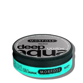 Morfose Ultra Aqua Hair Gel Wax with Shiny and Strong Flexible 3 Hold, Manage Flyaways, Braids, and Curls, Hair Styling for Women and Men, Strawberry Scent, 5.92 fl. oz, (ultra aqua)