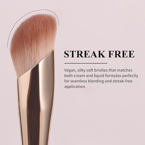 Bethy Beauty Angled Under Eye Concealer Brush, Finger Shape Nose Contour Makeup Brush for Liquid and Cream Blending and Diffusing,Small Foundation Brush Cosmtic Tool Smooth Canvas in Saudi Arabia