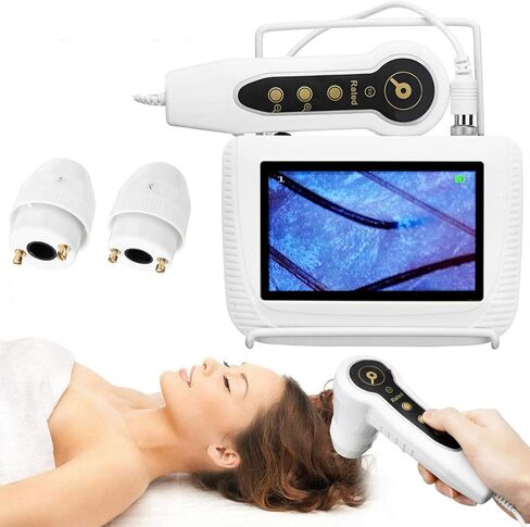 محلل الشعر لتشخيص البشرة، جهاز تحليل الرطوبة الرقمي بشاشة LCD مقاس 5 بوصات، جهاز تحليل الرطوبة للشعر in Kuwait