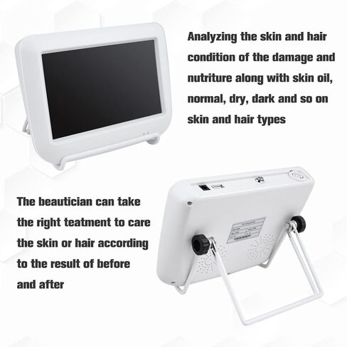 محلل الشعر لتشخيص البشرة، جهاز تحليل الرطوبة الرقمي بشاشة LCD مقاس 5 بوصات، جهاز تحليل الرطوبة للشعر in Kuwait
