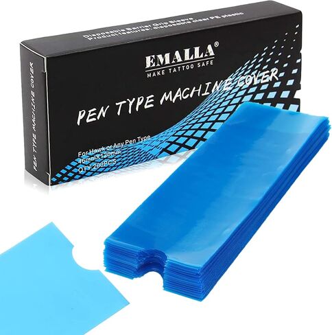 LEEYUKA Pen Covers Bags - 200pcs Machine Covers Bags Cartridge Pen Covers Sleeves Filter Pen Type Bag for Tattooing Protect Cartridge Pen Grips… in Saudi Arabia