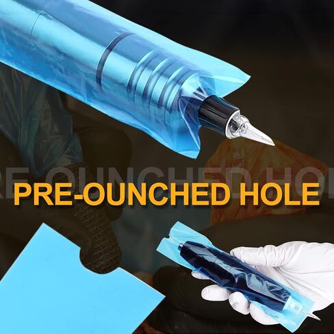 LEEYUKA Pen Covers Bags - 200pcs Machine Covers Bags Cartridge Pen Covers Sleeves Filter Pen Type Bag for Tattooing Protect Cartridge Pen Grips… in Saudi Arabia