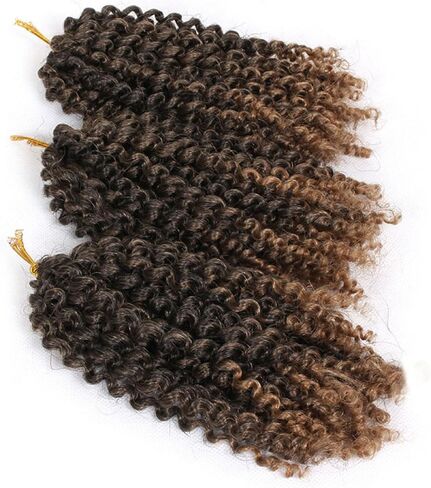 9 Bundles/Lot Haolocs Marlybob Crochet Braids Hair Short Passion Twist Synthetic Kinky Curly Braiding Hair Extensions (T1B/Gray, 12 Inch) in Saudi Arabia