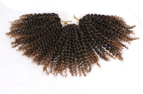 9 Bundles/Lot Haolocs Marlybob Crochet Braids Hair Short Passion Twist Synthetic Kinky Curly Braiding Hair Extensions (T1B/Gray, 12 Inch) in Saudi Arabia