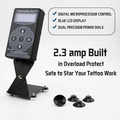 Tattoo Power Supply Professional 2.3A For Rotary Coil Tattoo Machines Tattoo Artists Hurricane HP-2 in Saudi Arabia