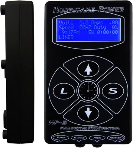Tattoo Power Supply Professional 2.3A For Rotary Coil Tattoo Machines Tattoo Artists Hurricane HP-2 in Saudi Arabia