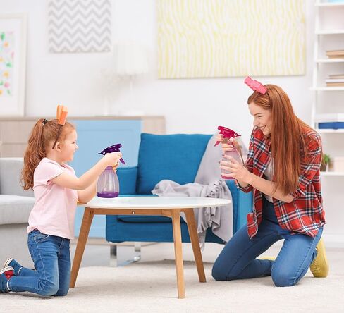 زجاجات رشاشات فارغة - عبوة من 3 قطع - بخاخ قابل لإعادة الملء سعة 30 أونصة - مانع للتسرب - بخاخة متينة مزودة برذاذ وأوضاع ستريم in Kuwait