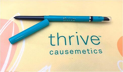 Thrive Causemetics Infinity Waterproof Eyeliner Unboxed PLUS Assorted Makeup Bag TALIA (Navy Matte) in Kuwait