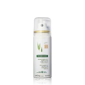 Klorane Dry Shampoo with Oat Milk, For Dark Hair, Natural Tint, All Hair Types, Paraben & Sulfate-Free