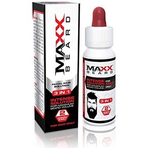 Maxx Beard -#1 Beard Growth Solution, Natural Solution for Maximum Beard Volume-2 Month Supply in Saudi Arabia