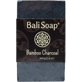 Bali Soap - Bamboo Charcoal Natural Soap - Bar Soap for Men & Women - Bath, Body and Face Soap - Vegan, Handmade, Exfoliating Soap - 3 Pack, 3.5 Oz each