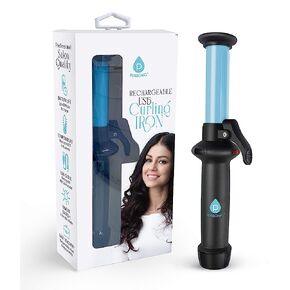 Pursonic Portable Cordless Professional Salon Quality Rechargeable USB Curling Iron, Easy to Carry, Charge Up to 40 Minutes of Use in Kuwait