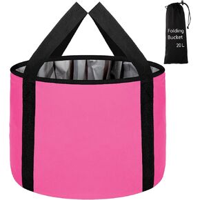 Foot Bath Basin 20L Collapsible Bucket, Portable Foot Soak Tub Feet Soaking Bucket for Outdoor Travel, Camping, Fishing(Black) in Saudi Arabia