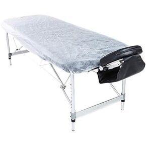LIFESOFT Fitted Massage Table Sheets Waterproof Disposable Bed Cover Pack of 15