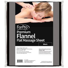 ملاءة مسطحة من الفانيلا الفاخرة من ForPro - ملاءة تدليك مقاومة للتجاعيد - أبيض in Kuwait