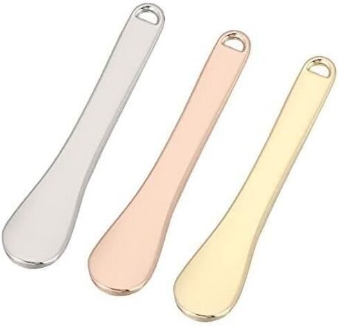 JJLFresheners Metal Cosmetic Spatulas, Makeup Spoon Mini Eye Cream Applicator Facial Cream Mask Scoop Tool Tiny Spatulas for Cosmetics Beauty Accessories(Gold, Silver, Rose Gold) 3PCS in Saudi Arabia