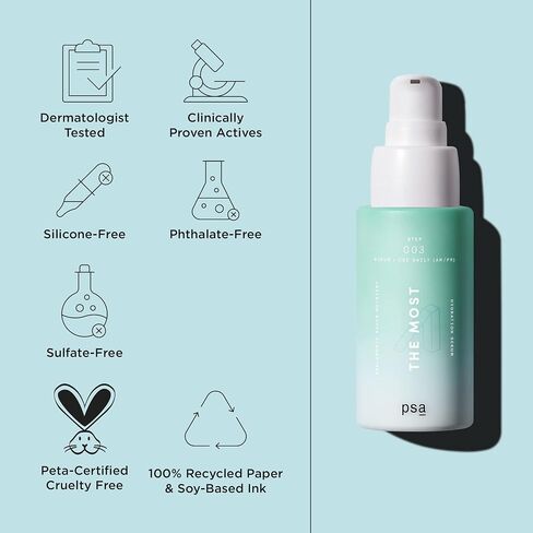 PSA THE MOST Hyaluronic Antioxidant Super Nutrient Hydration Serum: Hydrating & Plumping Serum with Multiple Hyaluronic Acid Complex, Bisabolol, Kombucha. 30 ml / 1 oz. in Saudi Arabia