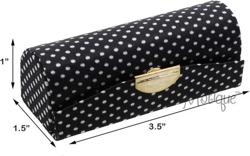 Motique Accessories Brown Polka Dot Lipstick Case With Mirror Purse Holder Set of 2 in Saudi Arabia