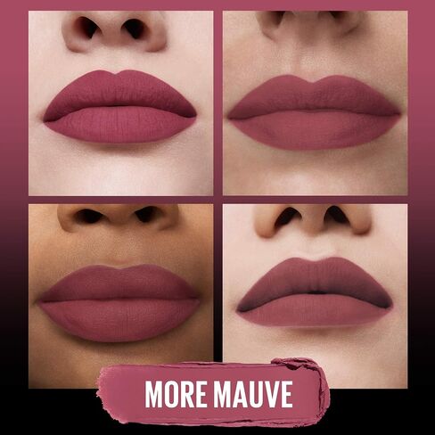 Maybelline Color Sensational Ultimatte Matte Lipstick, Non-Drying, Intense Color Pigment, More Coffee, Coffee Bean Brown, 1 Count in Saudi Arabia