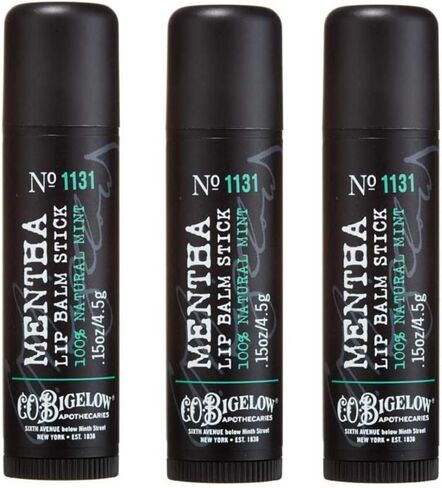 Lot of 3 Bath & Body Works C.O. Bigelow 1131 Mentha Lip Balm Stick 0.15 oz / 4.5 g in Kuwait