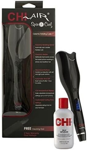 مكواة تجعيد الشعر تشي سبين آند كيرل ومجموعة تشي سيلك إنفيوجن، أسود (قد يختلف التغليف) in Kuwait