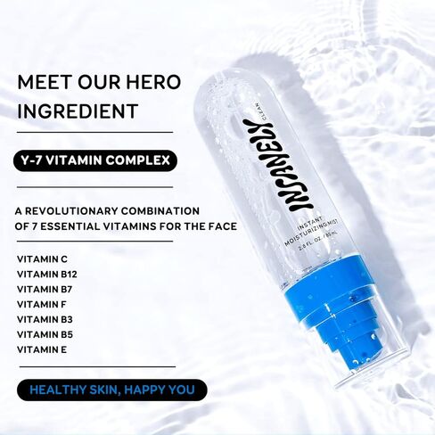 Insanely Clean Instant Moisturizing Mist for Men - Lightweight Spray Provides Deep Hydration | Leaves Skin Feeling Refreshed | Shine-Free | Formulated With Y-7 Vitamin Complex that Soothes & Hydrates | Natural, Vegan & Dermatologist Tested | 2.8 FL. OZ. in Saudi Arabia