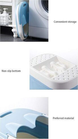 حوض استحمام للقدمين، أدوات حوض للقدمين، حوض استحمام قابل للطي، حوض استحمام من البلاستيك/المطاط، دلو قابل للطي، دلو كبير للقدمين، حوض استحمام قابل للطي، صينية حمام للقدم (وردي) in Kuwait