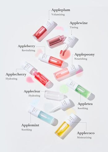 NOONI Appleseed Lip Oil Set - Appleberry Duo | with Apple Seed Oil, Lip Oil Duo, Lip Stain, Gift Sets, For Chapped and Flaky Lips in Kuwait