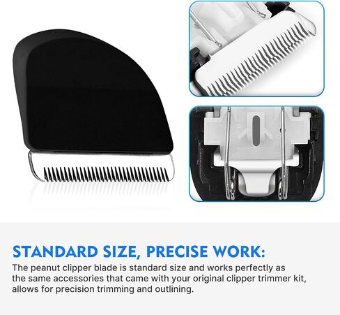 New Upgrade Peanut Clipper Replacement Blade, Snap-On Replacement Blade for Wahl Peanut Hair Clipper #2068-300, Black in Saudi Arabia