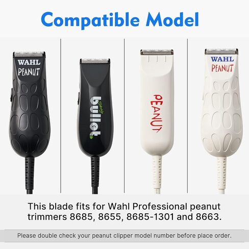 New Upgrade Peanut Clipper Replacement Blade, Snap-On Replacement Blade for Wahl Peanut Hair Clipper #2068-300, Black in Saudi Arabia