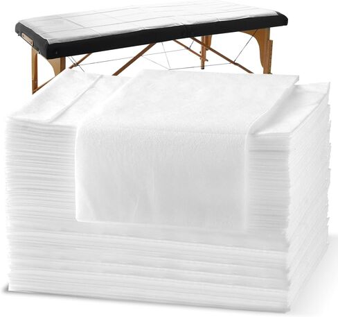 Disposable Bed Sheets Massage Table Sheets, 20 Pcs Massage Sheets Cover Non-Woven Fabric for Spa, Beauty Salon, Hotels, 70’’ x 31’’ in Saudi Arabia