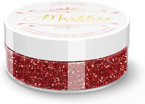 MARBLERS Cosmetic Grade Sparkle Mica Powder [Steel Blue Pearl] 0.11oz (3g) | Pearlescent | Dye | Non-Toxic | Vegan | Cruelty-Free | Festival, Rave & Party Makeup | Eye, Hair, Nail Polish, Eyeshadow in Kuwait