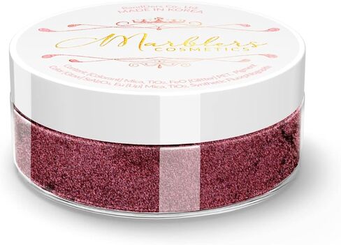MARBLERS Cosmetic Grade Sparkle Mica Powder [Steel Blue Pearl] 0.11oz (3g) | Pearlescent | Dye | Non-Toxic | Vegan | Cruelty-Free | Festival, Rave & Party Makeup | Eye, Hair, Nail Polish, Eyeshadow in Kuwait