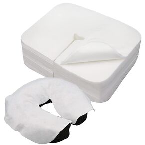 Sheikbeba 300 Count Disposable Face Cradle Covers, Massage Face Covers Medical-Grade Ultra Soft Large Headrest Covers for Massage Tables & Massage Chairs in Saudi Arabia