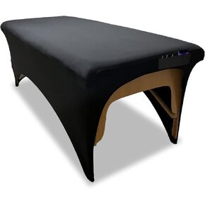 غطاء سرير رموش من ANartcle، غطاء حماية ممتاز لطاولة رموش أو سرير تدليك بطول 6 أقدام، ملاءات سرير رموش، غطاء سرير سبا (72 بوصة × 30 بوصة × 30 بوصة، أسود) in Kuwait