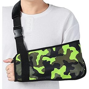 Ledhlth Camo Arm كتف حبال للرجال والنساء المراهقين والشباب البالغين حبال دعامة منع الحركة دعم لإصابة الكتف والكوع والمعصم (أخضر مموه، البالغون L) in Kuwait