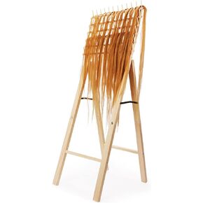 Aoibrloy Braiding Hair Rack, Wooden Standing Hair Holder with 72 Pegs Collapsible Hair Separator Rack for Hair Braid in Kuwait