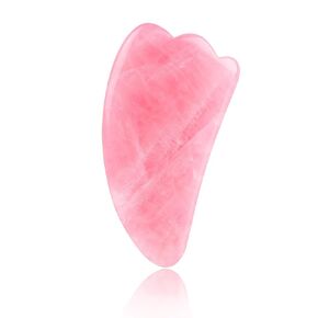 MEICOLY Gua Sha، أدوات الوجه Gua Sha، حجر تدليك غواشا عالي الجودة، كشط اليشم الكوارتز الوردي الطبيعي للرقبة والظهر والعينين وتدليك الجسم والاسترخاء، القلب in Kuwait