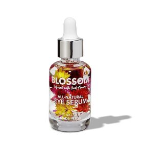 Blossom All Natural Organic Cruelty Free Moisturizing Eye Serum with Essential Oils, Infused with Real Flowers, Made in USA, 0.5 fl. oz., Fall Medley