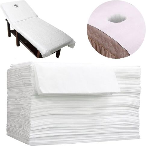 100pcs 31 x 70 Inches Disposable Bed Sheets Massage Bed Cover Non Woven Spa Sheets Waterproof Fabric for Hotel Spa Wax Tattoo Salon in Saudi Arabia