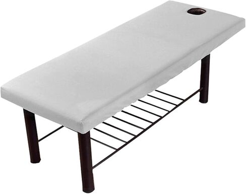 Pilarmuture Massage Bed Cover, Massage Table Protective Cover, Elastic All-Round Wrap Fitted Massage Couch Sheet with Forepart Hole, Massage Table Sheet Set for Beauty Salon Spa in Saudi Arabia