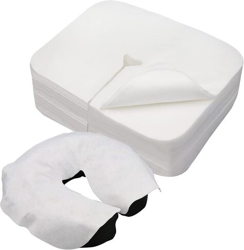 Sheikbeba 300 Count Disposable Face Cradle Covers, Massage Face Covers Medical-Grade Ultra Soft Large Headrest Covers for Massage Tables & Massage Chairs in Saudi Arabia
