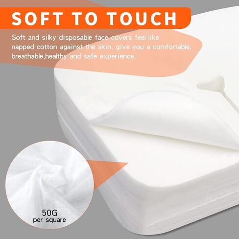 Sheikbeba 300 Count Disposable Face Cradle Covers, Massage Face Covers Medical-Grade Ultra Soft Large Headrest Covers for Massage Tables & Massage Chairs in Saudi Arabia