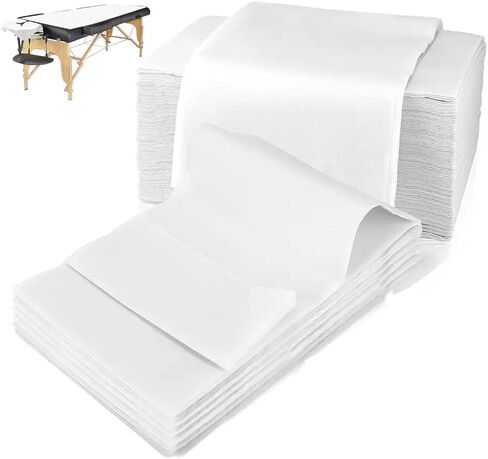 50 Pieces 30 x 69 Inches Disposable Bed Sheets - Waterproof Bed Cover -Massage or Medical Exam Tables - Non-woven Fabric for Spa, Tattoo, Esthetician, Beauty Salon, Hotels - Medical Supplies in Saudi Arabia