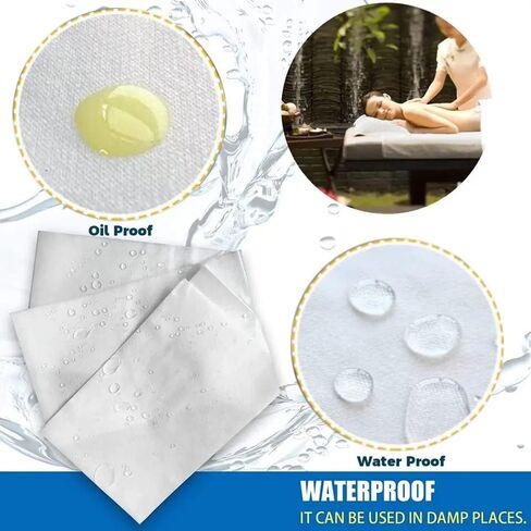 50 Pieces 30 x 69 Inches Disposable Bed Sheets - Waterproof Bed Cover -Massage or Medical Exam Tables - Non-woven Fabric for Spa, Tattoo, Esthetician, Beauty Salon, Hotels - Medical Supplies in Saudi Arabia